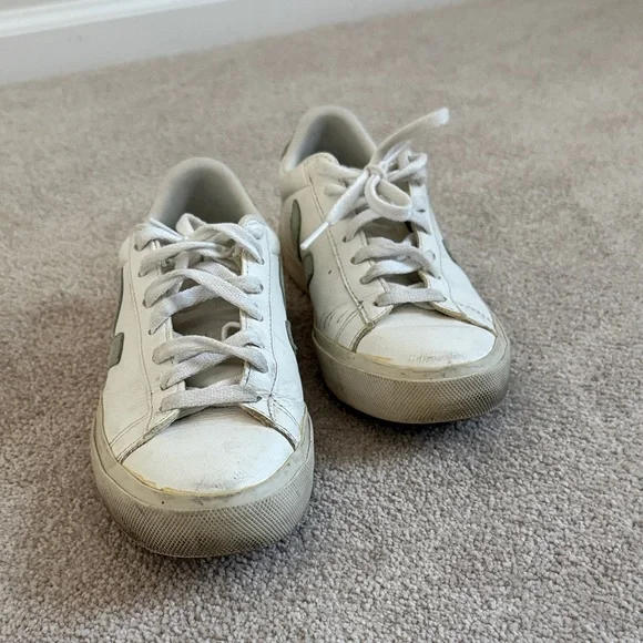 Veja Off-White and Sage Sneakers - Picture 4 of 4